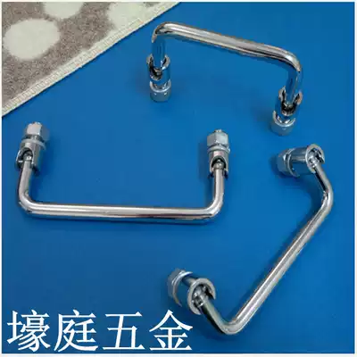 Folding handle aluminum alloy automatic return spring toolbox drawer handle industrial Cabinet handle 100MM