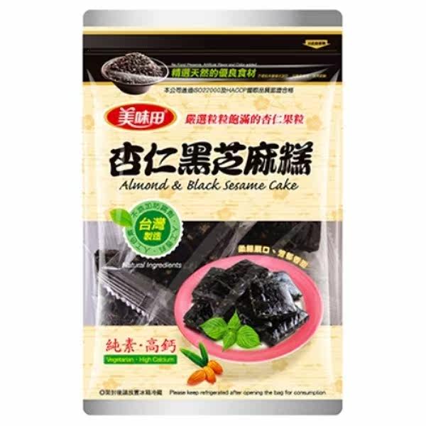 【美味田】杏仁黑芝麻糕300g(全素)5包入台湾官网直邮进口