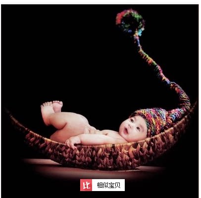 New photography props photo studio props children props moon ship hundred days baby basket crescent frame