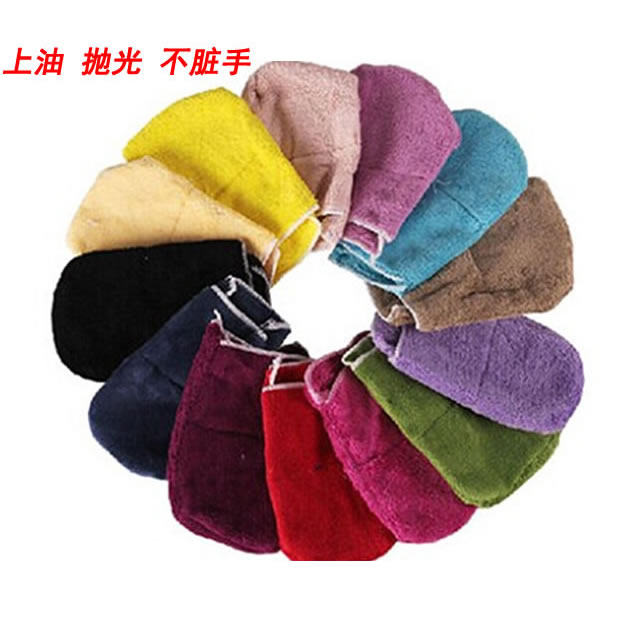 Real Light Shine Clean Gloves Leather Leather Clothing Leather Bag Polished Care Leather Maintenance Wipe Shoes Cloth Shoes Polish Shoe Polish