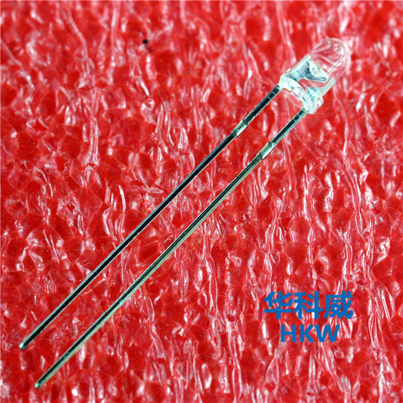 3MM white hair blue LED light blue LED light blue LED