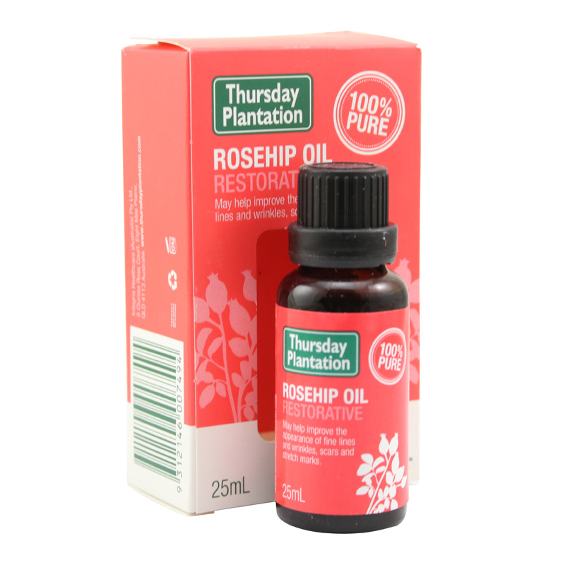 Thursday plantation星期四农庄天然有机纯玫瑰果油25ml