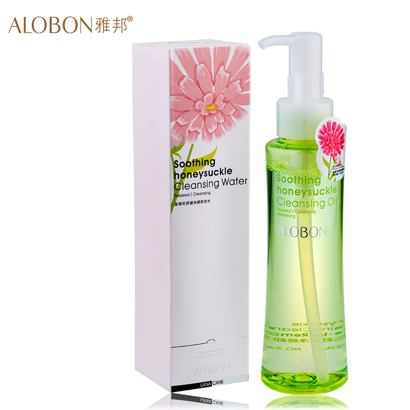 ALOBON/雅邦金银花舒缓净颜卸妆水120ml快速深层清洁面部保湿正品