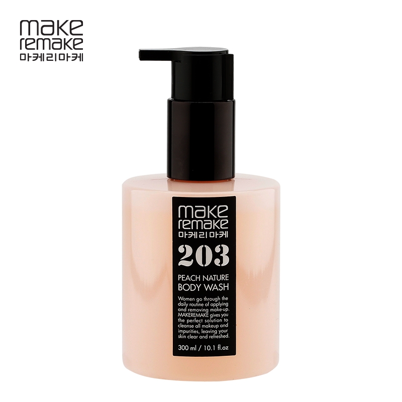韩国LG正品直邮 makeremake天然沐浴乳300ml 香甜桃子香 天然成分