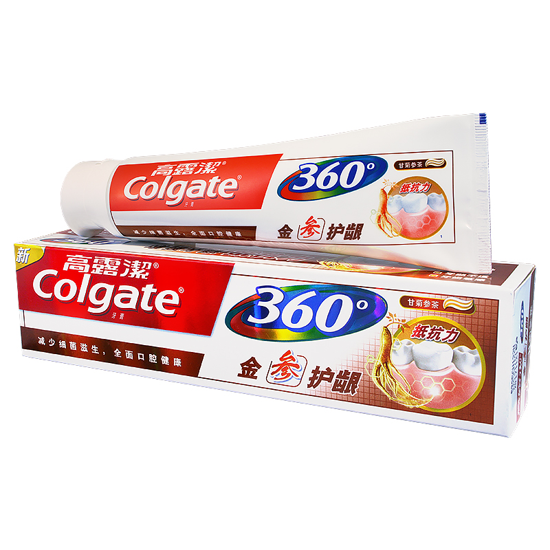 【天猫超市】Colgate/高露洁360全面口腔健康金参护龈180克牙膏