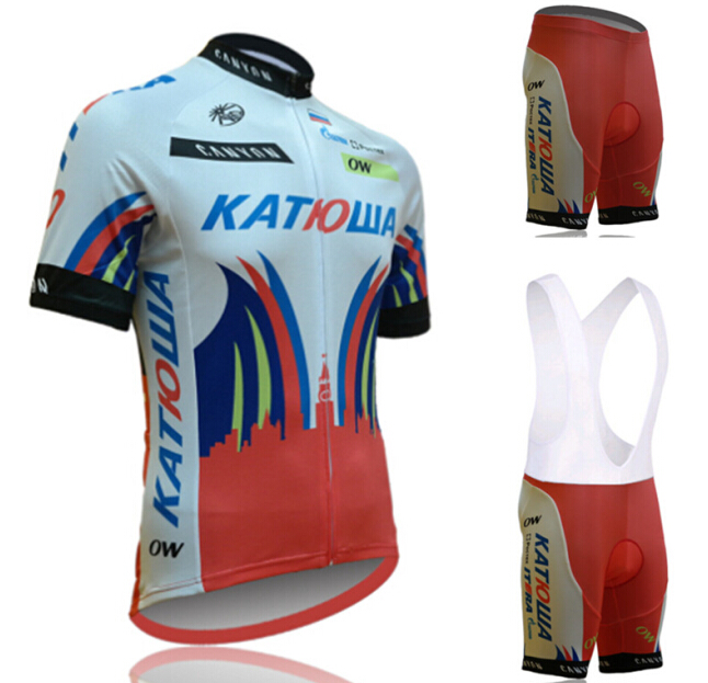 Cycling wear 2015 Katyusha bicycle strap short-sleeved cycling suit suit breathable summer