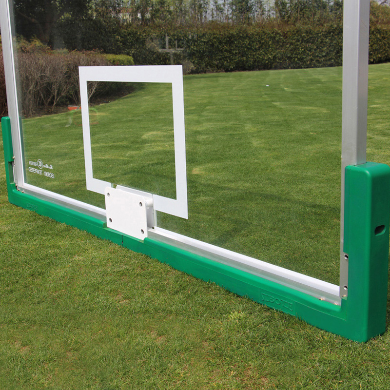 Outdoor standard tempered glass basketball board Outdoor adult aluminum alloy edging tempered basketball rack rebound