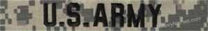 (Order) US ARMY US ARMY UCPOCP camouflage service strip name strip blood type strip