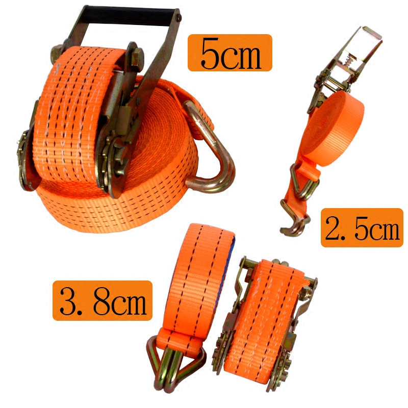 Strap with hook bundled with container Cargo fixed ratchet Tensioner Pull Tightener Bale Strap Wagon Pull Tightener Rope
