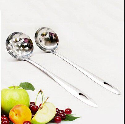 Stainless Steel Pearls Leak Spoon Dig Pearl Spoon Hot Pot Spoon Filter Spoon With Eye Spoon Milk Tea Shop Must-have Products