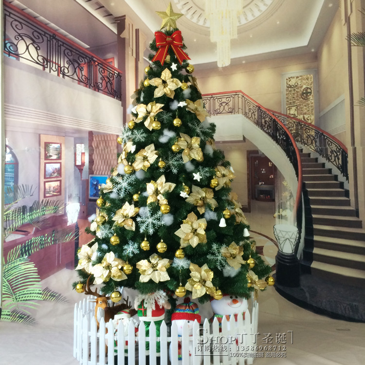 1 5 meters 1 8 meters 2 meters 3 meters Christmas tree package Christmas decorations large Christmas tree luxury scene layout