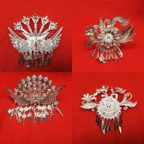 Silver hairpin Miao Dong Han Bai ethnic style Joker female hair ornaments Net Red Cloud Guichuan Gui Court