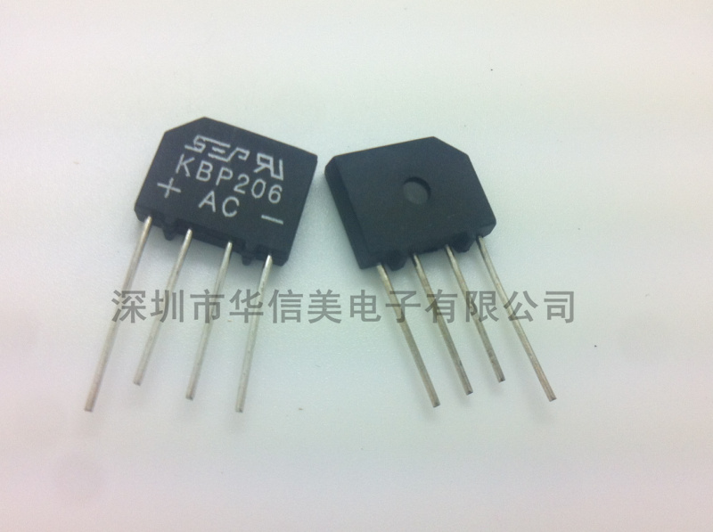 KBP206 SEP DIP4 rectifier bridge 2A 600V flat bridge stack new original dress