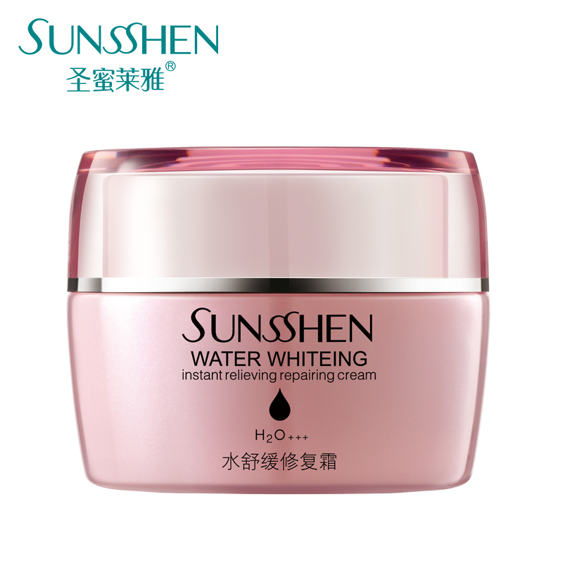 SUNSSHEN/圣蜜莱雅水舒缓修护霜30g滋润补水保湿舒缓肌肤女士正品