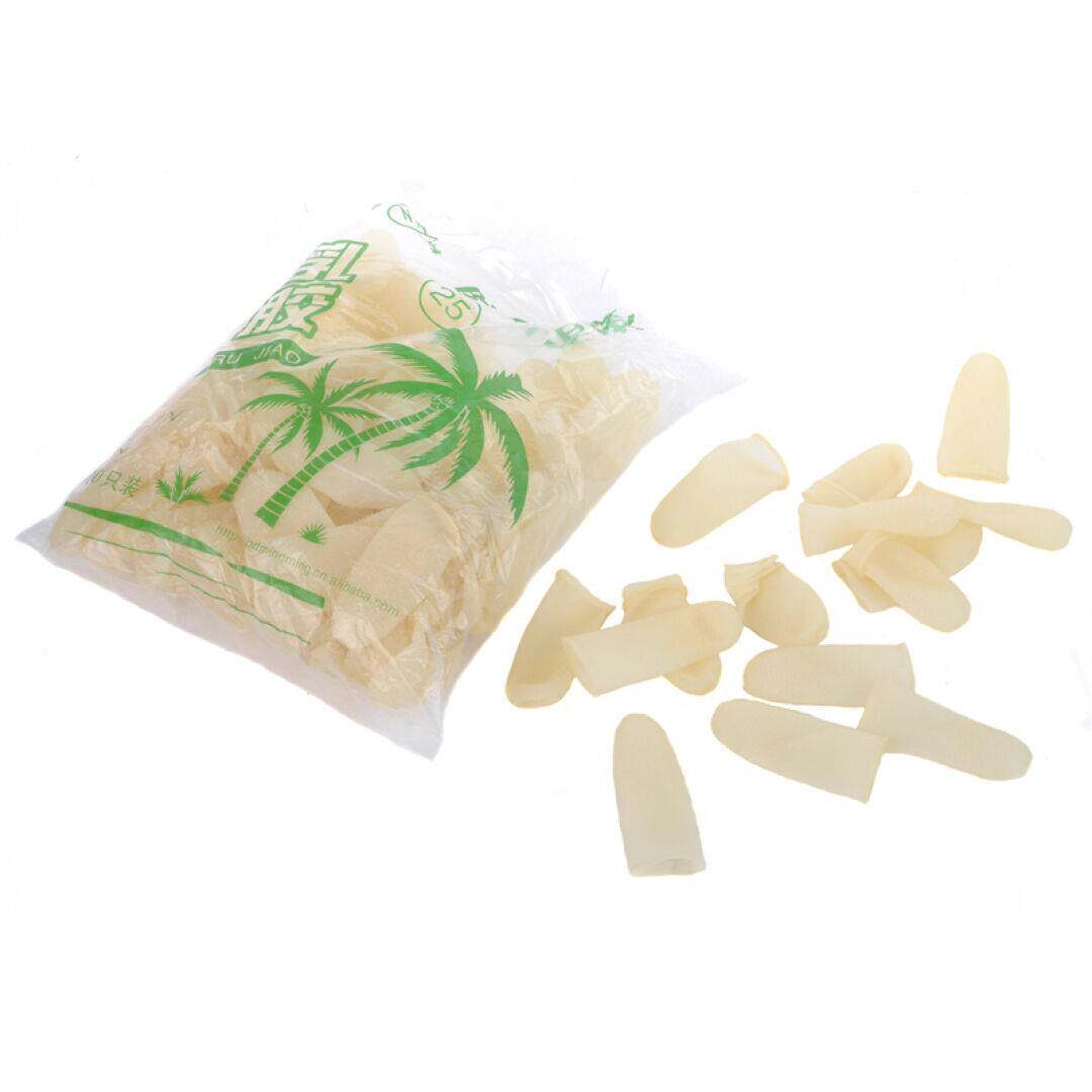 Inexplicator's Anti Slip Point Banknote Finger Fingertip Latex Antistatic Protective Sheath Labor Protect Rubber Half Finger Glove