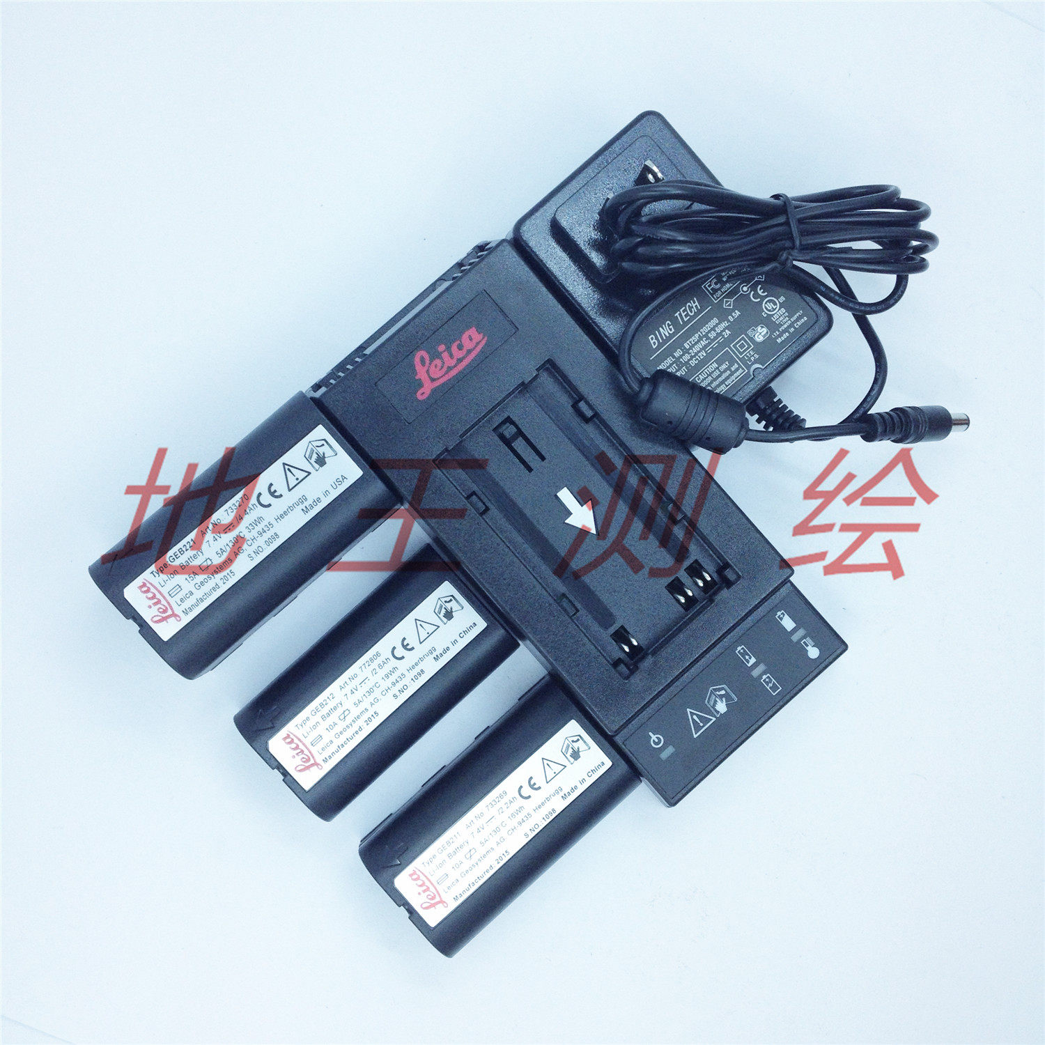 Leica Total Station Battery Charger TS TM06 09 12 30 50 60 GKL211