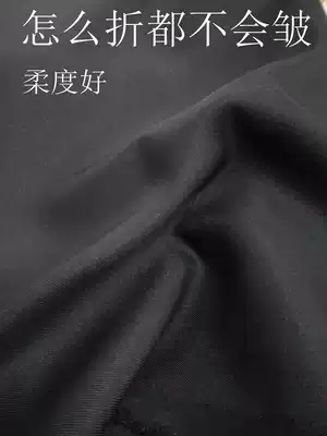 Anti-wrinkle black cloth reinforced wear-resistant twill black fabric uniforms Hanfu cosplay tooling stage background cloth