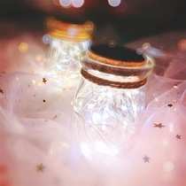 Wishing bottle night light Glass with light cork Starry sky drift bottle ins wind creative room decoration mini ornaments