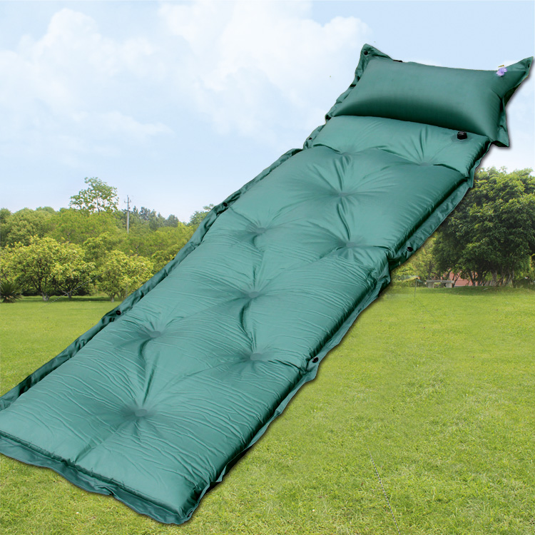 Automatic inflatable cushion thickened widened, spliced tent camping inflatable cushion outdoor sleeping cushion air cushion anti-damp cushion