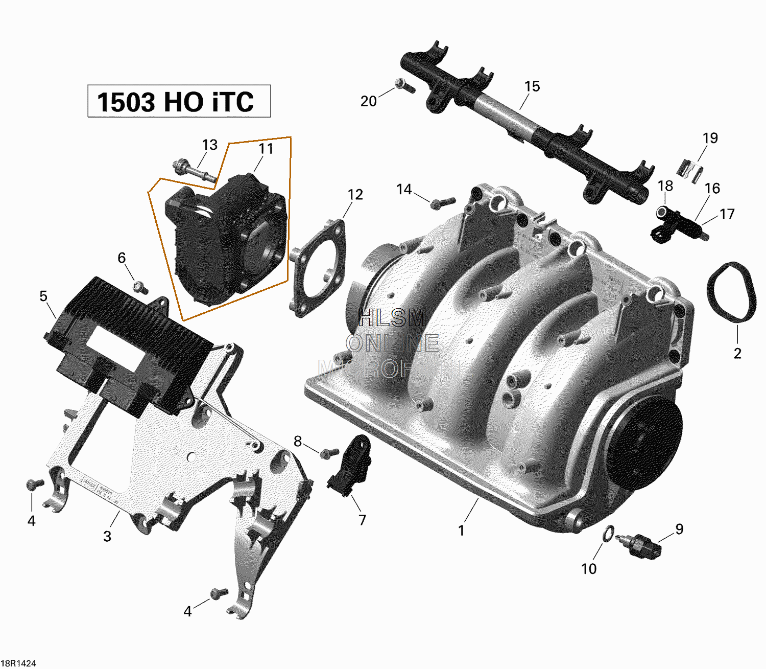 BRP Bombardier Sea-Doo Motorboat Original Spare Parts Throttle Assembly