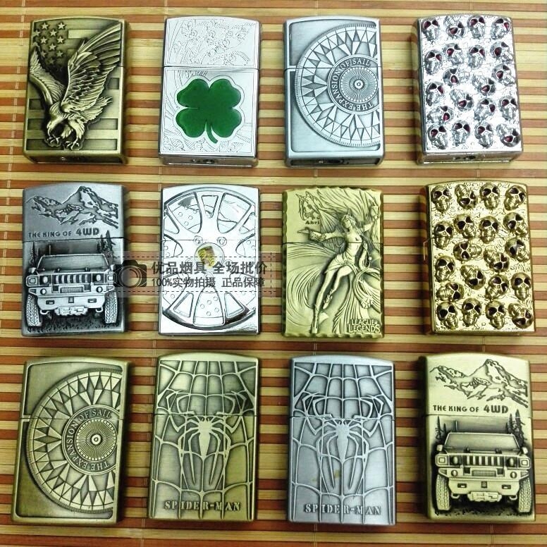 Original Mounted Pulley Inflatable Ming Fire Lighter Metal Grinding Wheel Style Personality Creative Multistyle Men's Gifts