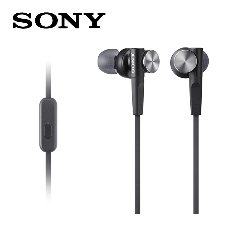 Sony/索尼 MDR-XB50AP入耳式耳机 重低音手机通话音乐带麦入耳式
