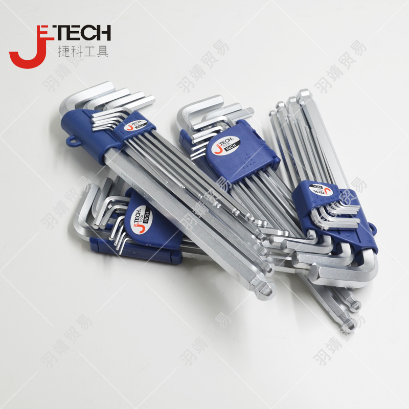 Teco Tool Inner Hexagon Wrench Suit British Ball Head Socket Inner Hexagon Lengthened-shaped inner hexagon suit