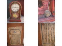 Mechanically in good condition an old mechanical clock with Sheng characters from Yantai the Republic of China a gilt bronze seal-engraved floral overlord needle collection and exhibition