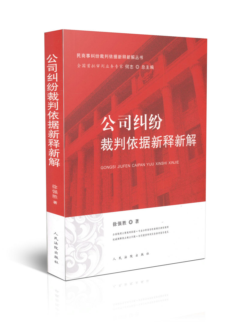 公司纠纷裁判依据新释新解/民商事纠纷裁判依据新释新解丛书