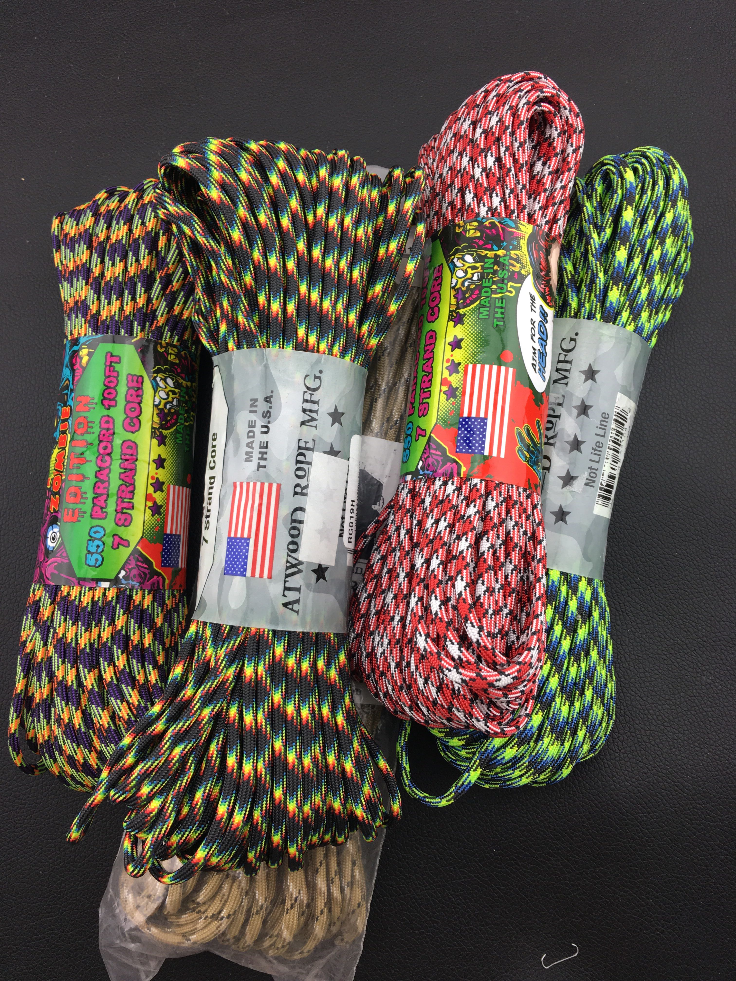 The third generation of imported 7-core umbrella rope safety rope 550 military regulations patacord knife rope tail rope