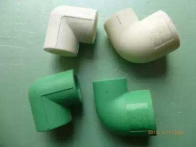 Xi'an direct sales Weixing green white PPR hot and cold water 90 degrees equal diameter reducing elbow 20 25 32 40 50 63