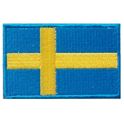 Tactical Embroidery Magic Collage Outdoor travel Scapegoat Sticker Swedish Flag Square Microstamp can be set