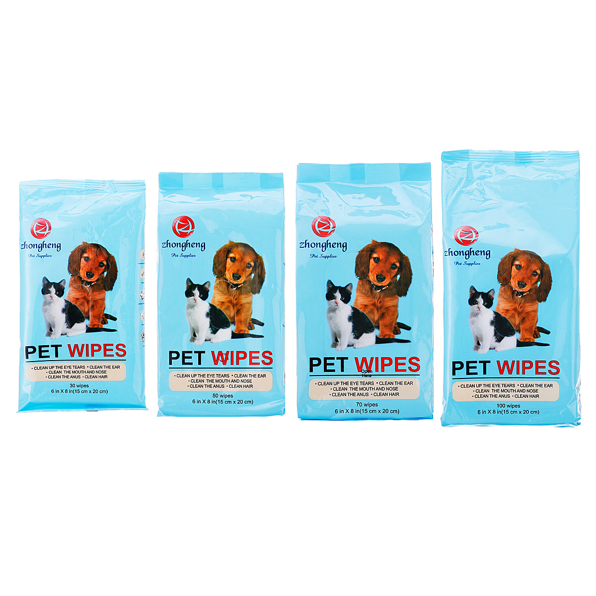 波奇网宠物猫咪狗狗湿巾抗菌保湿除臭中恒猫狗用宠物湿巾宠物清洁