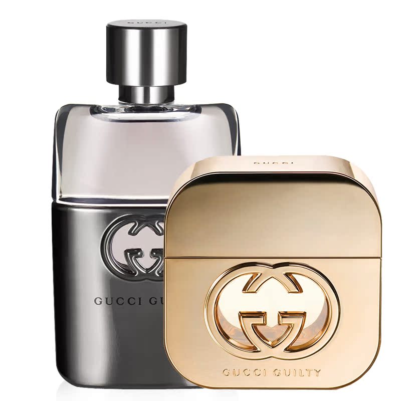 Gucci/古奇罪爱情侣香水组合 罪爱男士50ML+罪爱女30ML  持久淡香