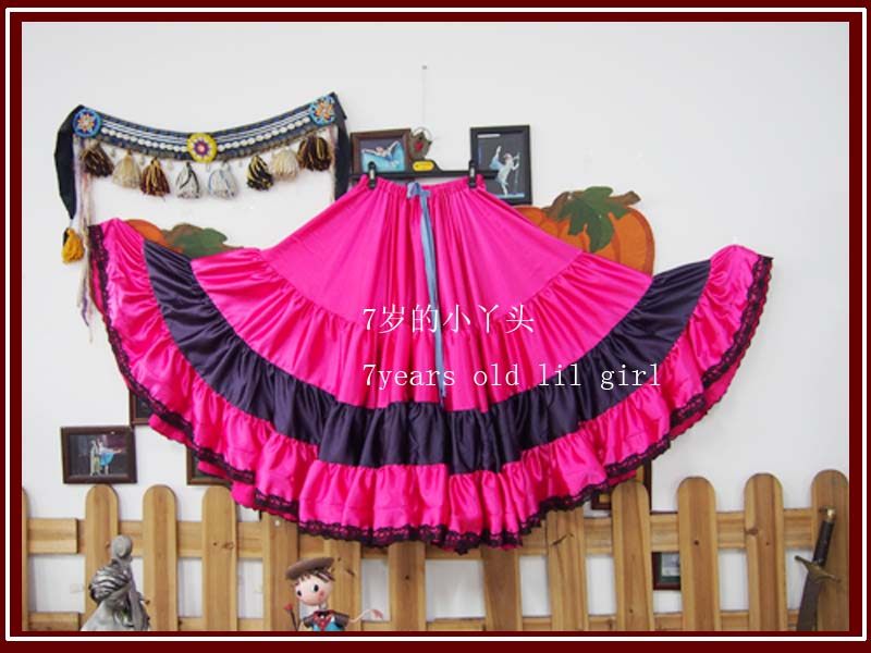 Belly dance Spanish dance Ramen Ghotpin 4 layers 20 meters Snow thick Grand round dress 9EX2-Taobao