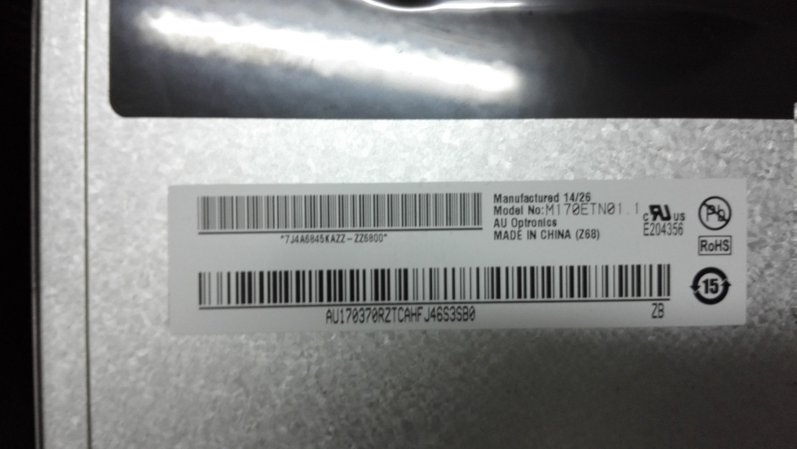 M170ETN01.1 M170EGE-L20 TX54D22VC0CAB Brand New Original Screen, Spot Consulting