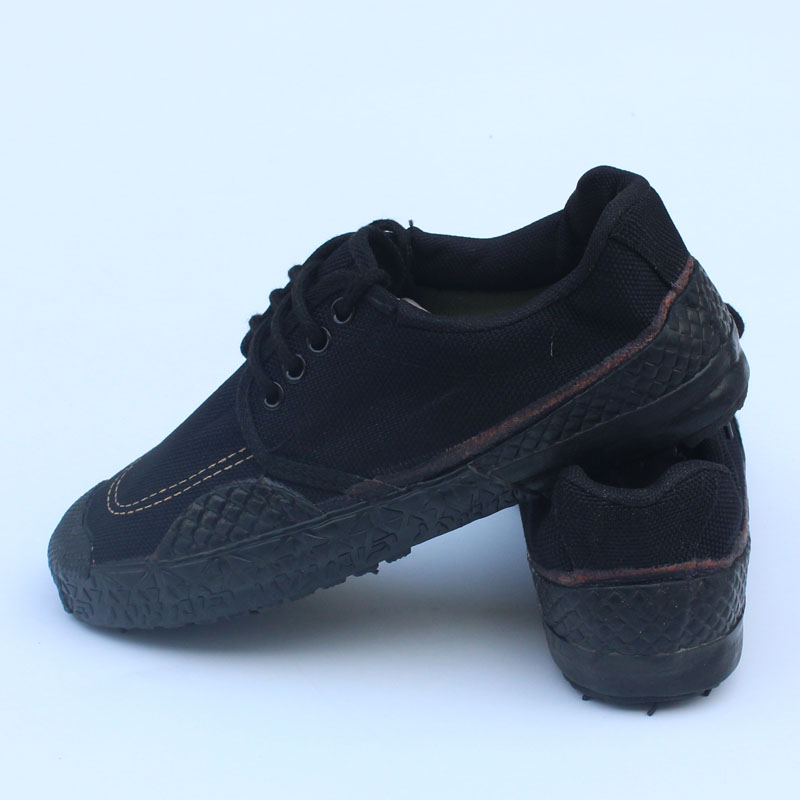 Double Star Sails Cloth Shoes Rubber Bottom Black Working Shoes Non-slip Wear Resistant Rubber Shoes Light Men Shoes Lao Shoes Shoes