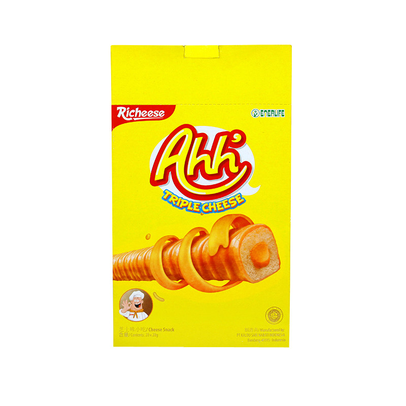 【天猫超市】印尼进口 丽芝士 雅嘉奶酪味夹心玉米棒饼 400g