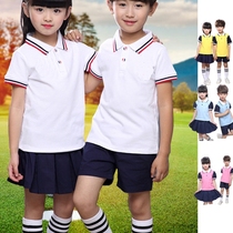 Spring and summer new childrens golf clothing men and womens childrens suit golf childrens clothing pure cotton skin-friendly sports suit ball suit