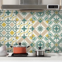Kitchen oil-proof stickers tile stickers bathroom decoration stickers self-adhesive wallpaper wall stickers tiles waterproof floor stickers