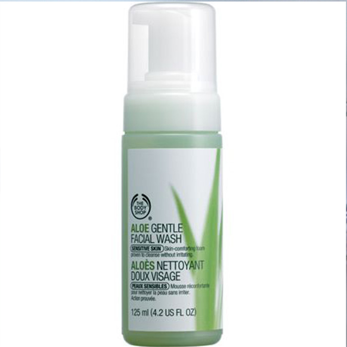 拍下半价Thebodyshop芦荟泡沫深层洁面摩丝125ml
