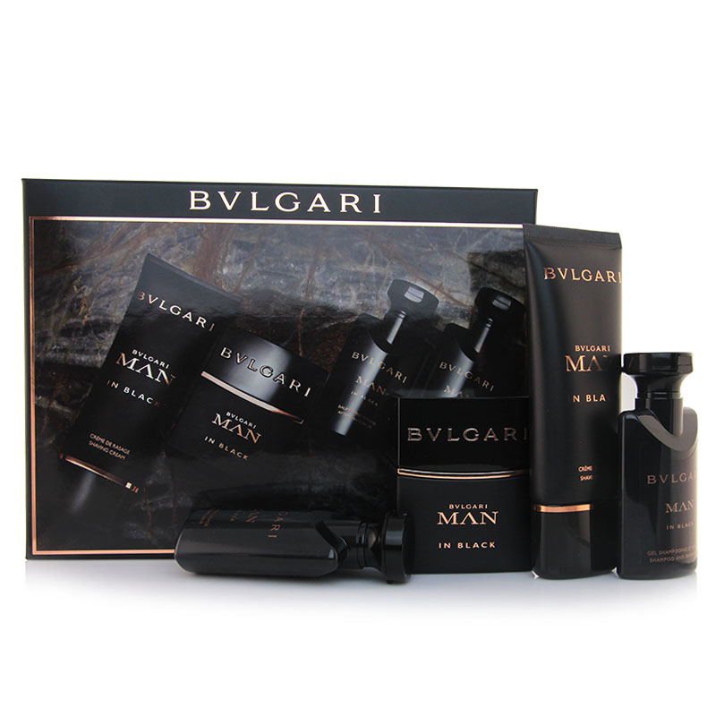 Bvlgari/宝格丽当代绅士黑色时尚男士香水四件套礼盒 新款