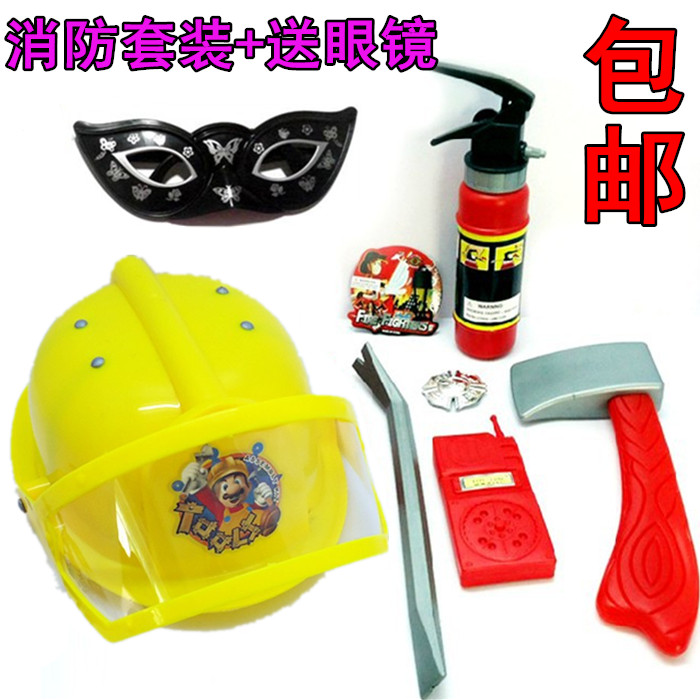 Children dressed as Home Wine Corner Colors Play Firefighters Toy Hat Firefighters Sam Fire Hat Safety Helmet