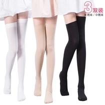 Summer thin white mid-tube socks knee socks High tube socks jk socks Female thigh socks Japanese half socks College style