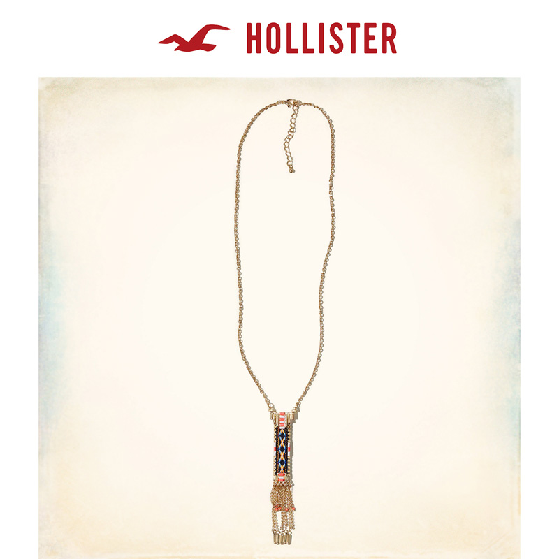 Hollister 金色吊坠项链 女 127109