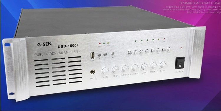 G-SEN Qisheng USB800F 1000F 1500F combined constant voltage amplifier 8 partition USB interface