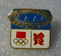 London 2012 Olympic Games badge Chinese Olympic Committee badge China NOC badge London Bowl Stadium