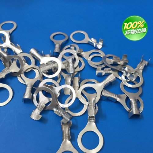 O-type wiring φ8 terminal open ground ring inner diameter 8 2mm copper welding spring spring plug-in 500]