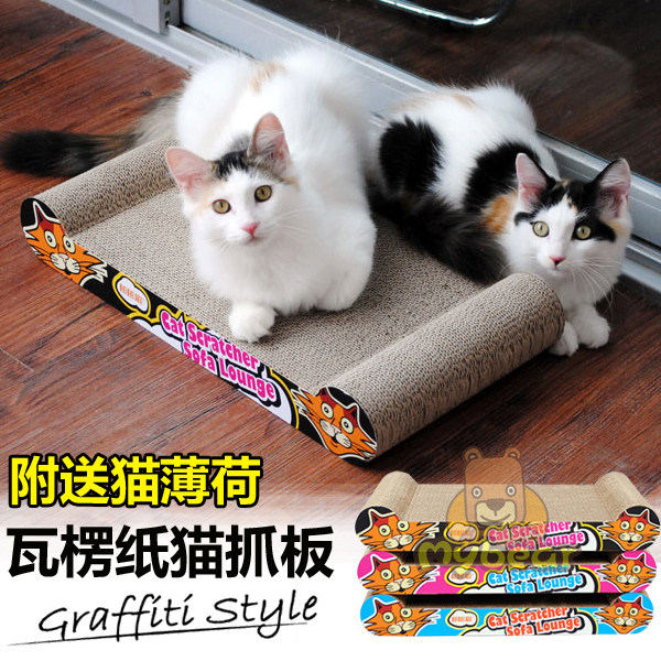 Malt Kumamata Cat Graffiti Cat Grabbing board Corrugated Cardboard Taiprincess Bed Cat Bed Grinding Claw Cat Toy Beijing Full 59