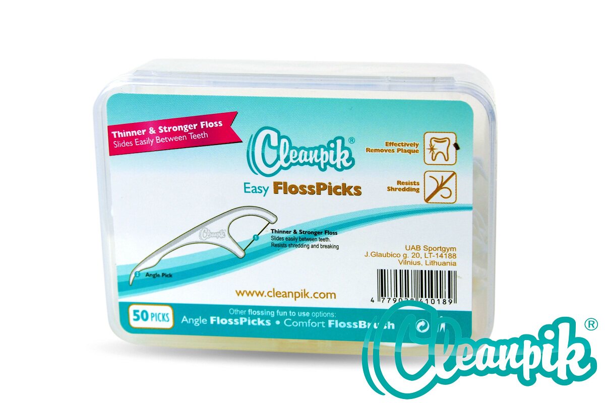 European cleanpik ultra-fine floss floss toothpick is not easy to break the line dentist recommended brand